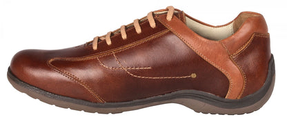 Pure Leather Tan Sneakers - Vito C, BON1404TORTAN