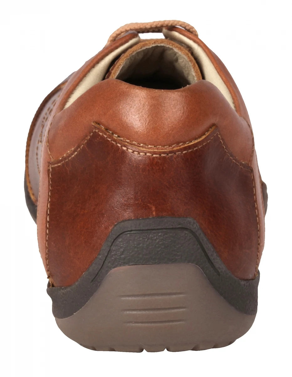 Pure Leather Tan Sneakers - Vito C, BON1404TORTAN