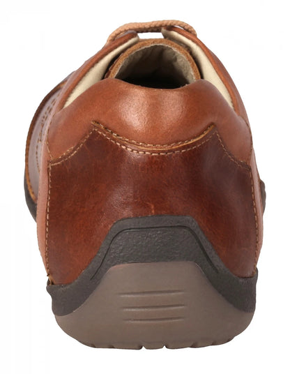Pure Leather Tan Sneakers - Vito C, BON1404TORTAN