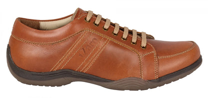 Pure Leather Tan Sneakers - Clemenza, BON1405TUVTAN