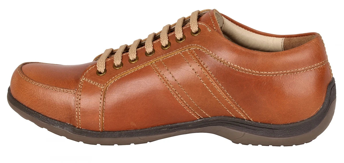 Pure Leather Tan Sneakers - Clemenza, BON1405TUVTAN