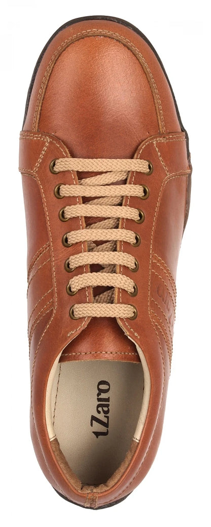 Pure Leather Tan Sneakers - Clemenza, BON1405TUVTAN
