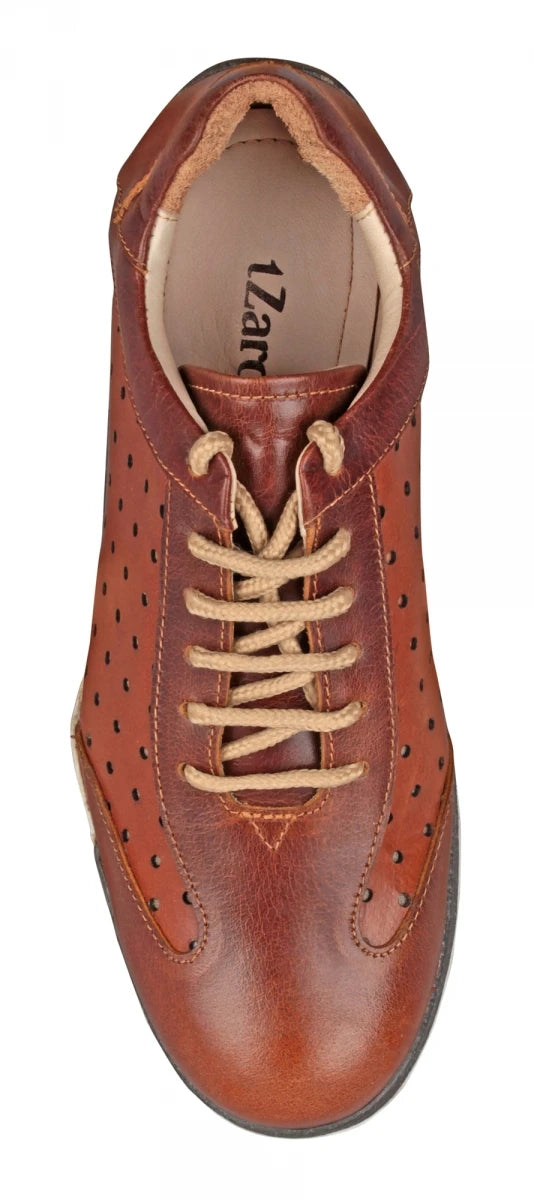 Pure Leather Tan & Brown Genuine Leather Casual Shoes - Eastwood, BON1408TANOST
