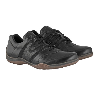Pure Leather Black Sneakers - Phantom, BON1412BLCHBK