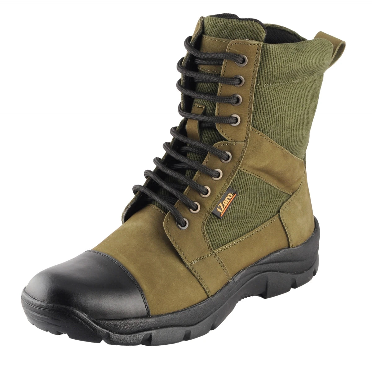 Pure Leather Olive Green Jungle Boot – Bhasma