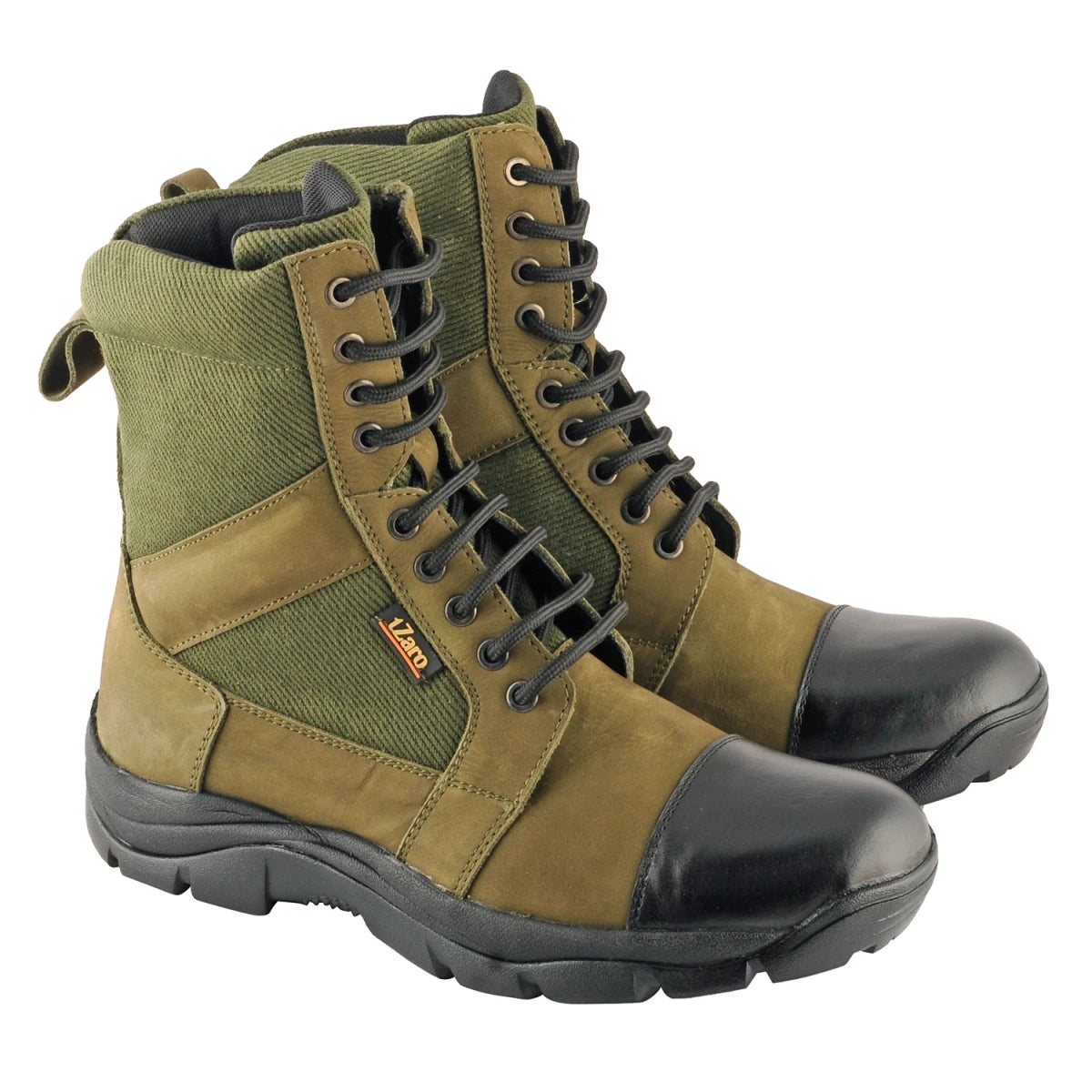 Pure Leather Olive Green Jungle Boot – Bhasma