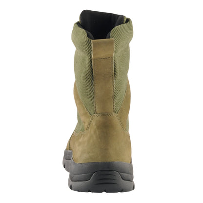 Pure Leather Olive Green Jungle Boot – Bhasma