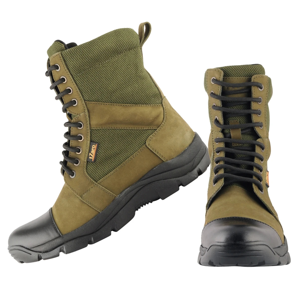 Pure Leather Olive Green Jungle Boot – Bhasma