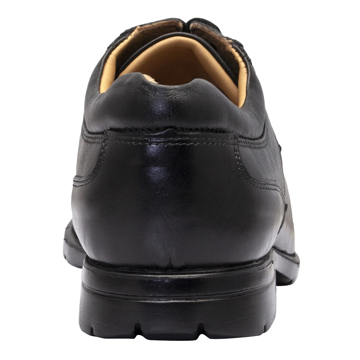 Pure Leather Black Derby Shoes   -  Mr Lawyer (Smooth Finish), DEBLK251SG