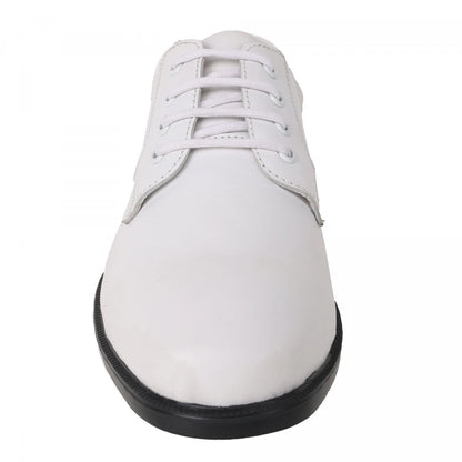 Pure Leather Superlight White Derby Shoe (for naval personnel) – ZEA, DERB2505