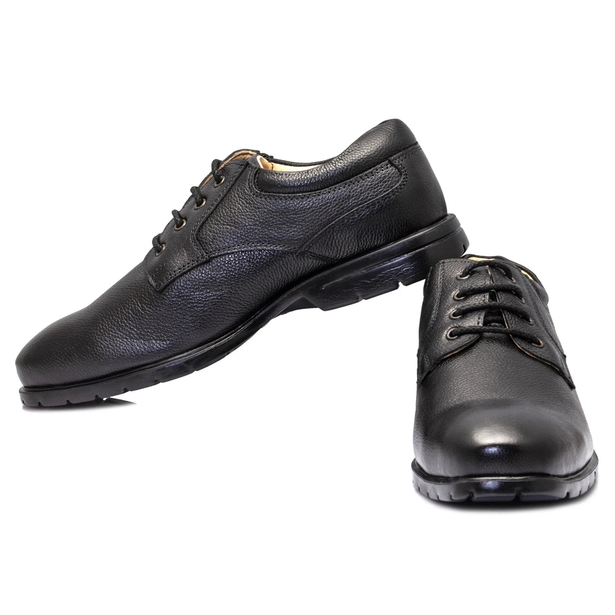Pure Leather, Super-Light, Black Derby Shoe   -  Mr. Lawyer, DERBLK2501