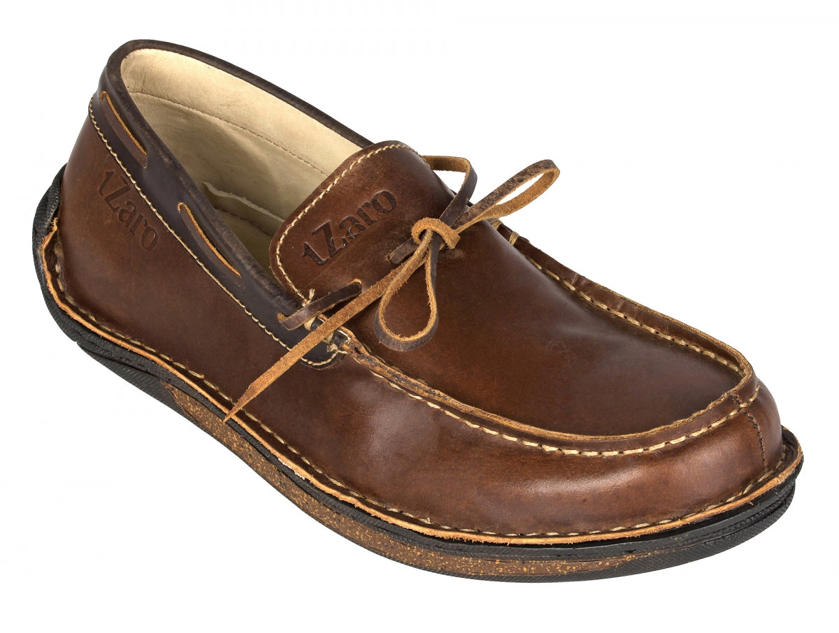 Dark Tan Slip-on Genuine Leather Boat Shoes Online