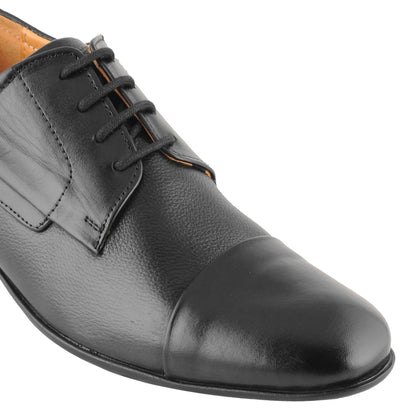 Pure Leather Black Oxford Shoes with Rubber Sole – Dariku