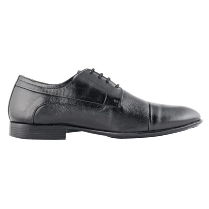 Pure Leather Black Oxford Shoes with Rubber Sole – Dariku
