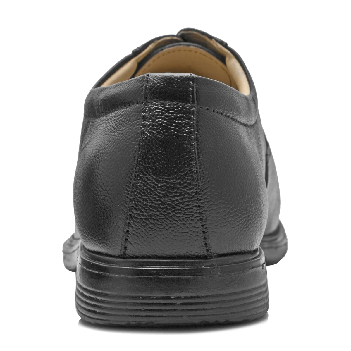 Pure Leather Black Oxford Shoes -  Mr. Banker (Grainy Finish), ENBLK2411GN
