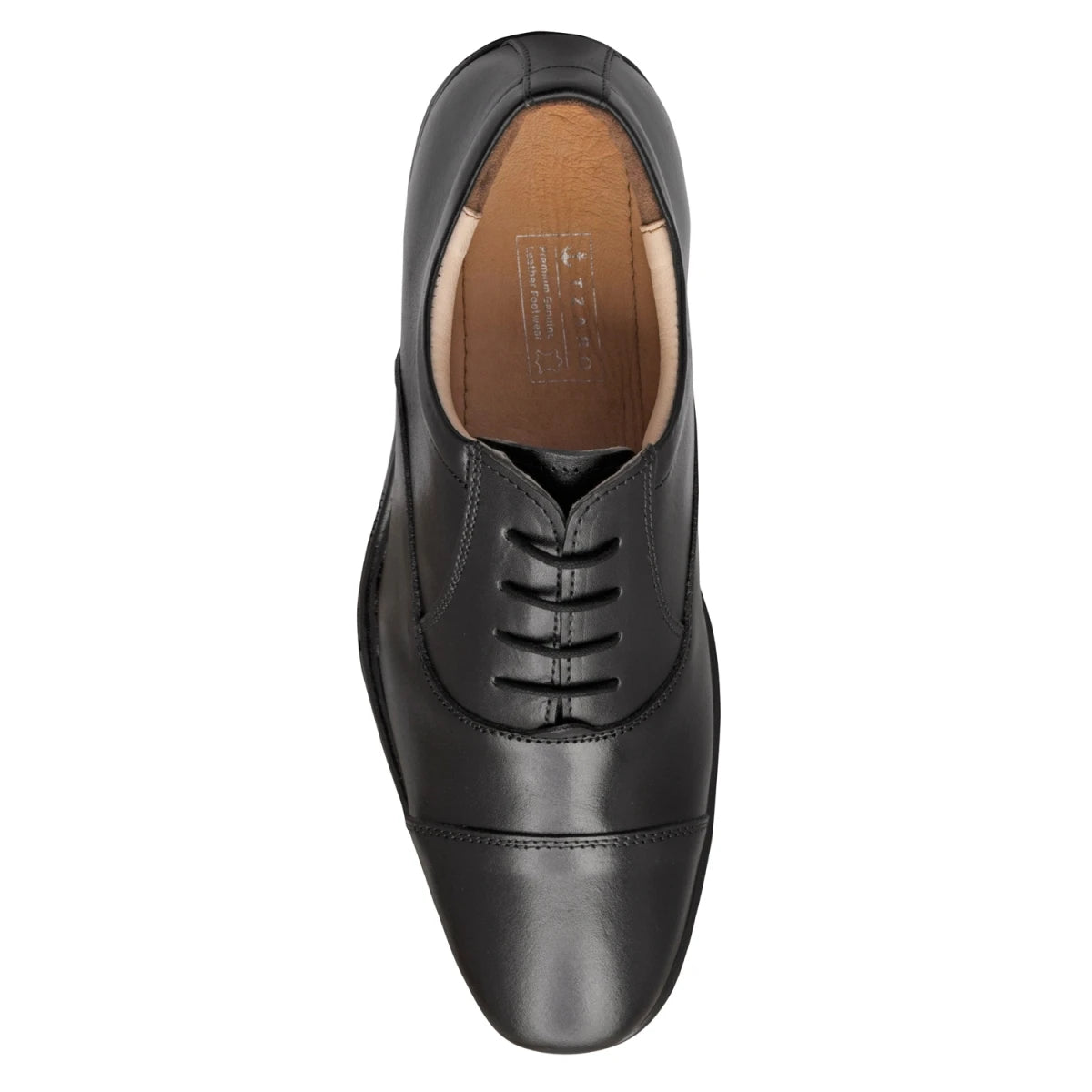 Pure Leather Black Oxford Shoes -  Mr. Banker (Smooth Finish), ENGBLK2401