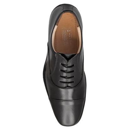 Pure Leather Black Oxford Shoes -  Mr. Banker (Smooth Finish), ENGBLK2401