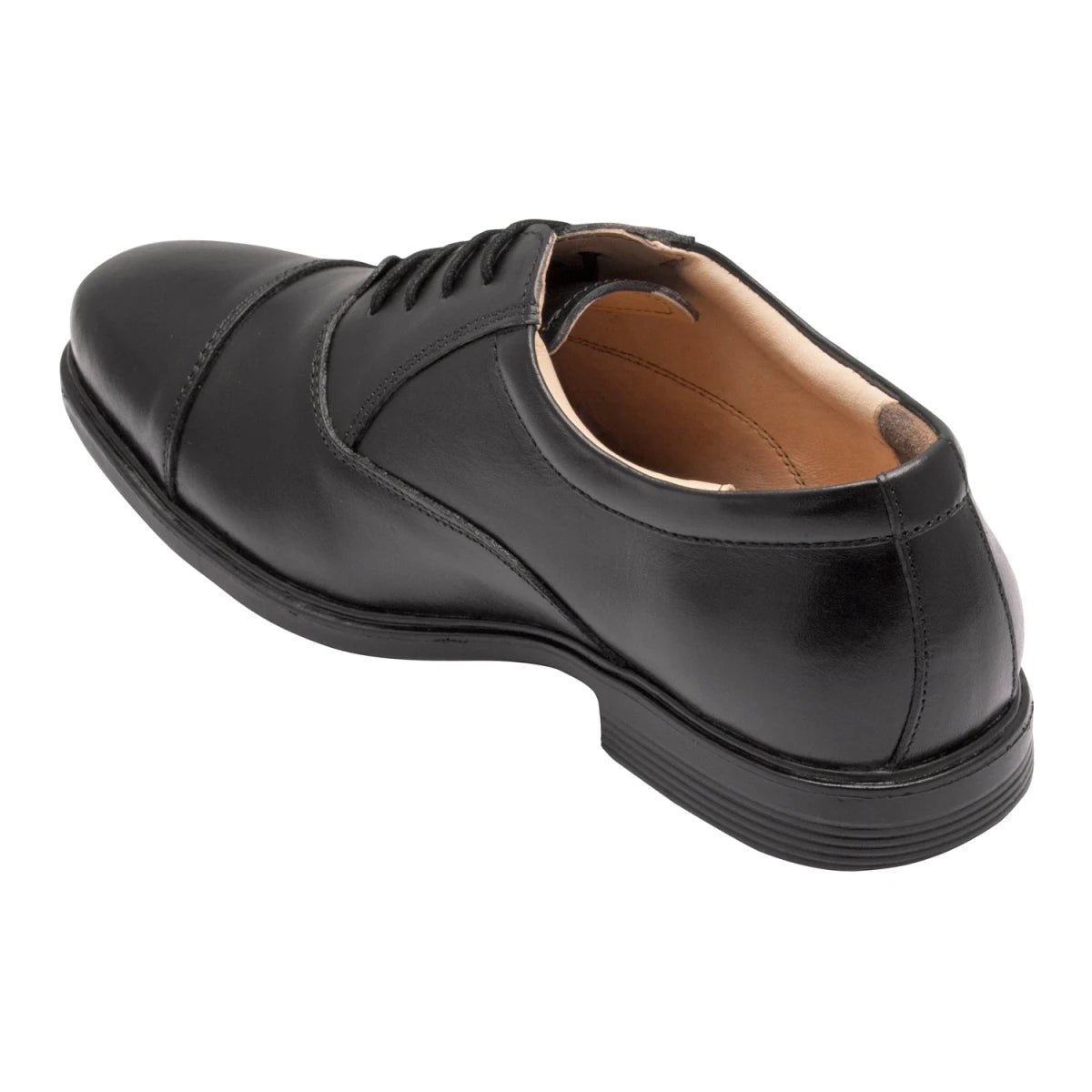 Pure Leather Black Oxford Shoes -  Mr. Banker (Smooth Finish), ENGBLK2401