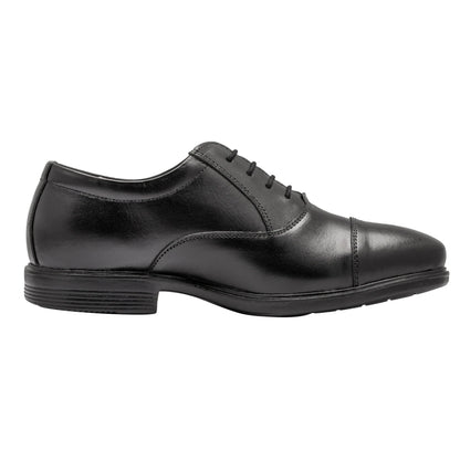 Pure Leather Black Oxford Shoes -  Mr. Banker (Smooth Finish), ENGBLK2401