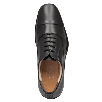 Pure Leather Black Oxford Shoes -  Mr. Banker (Smooth Finish), ENGBLK2401