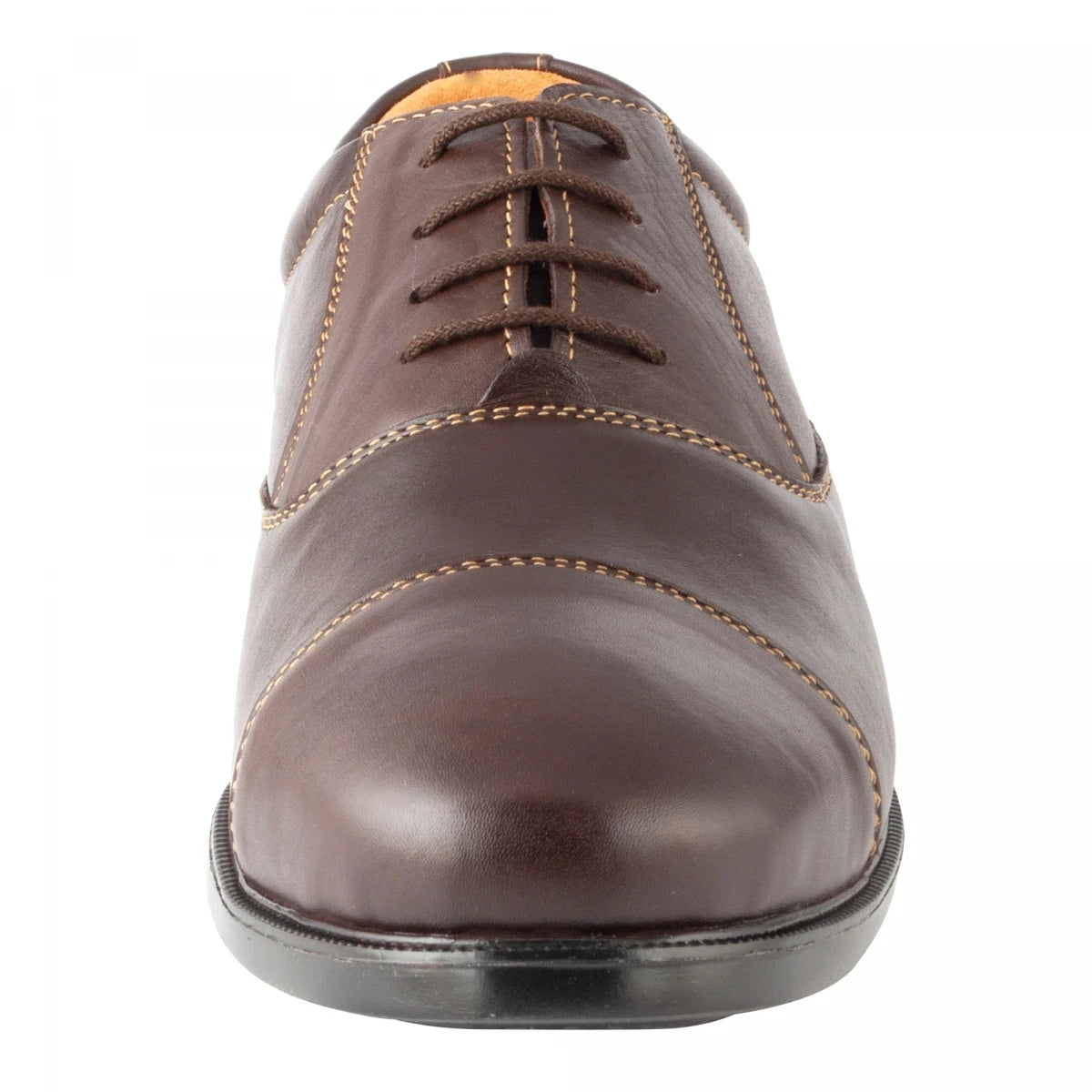 Pure Leather Chocolate Color Oxford Shoes -  Earl Gray , ENGCHC2402