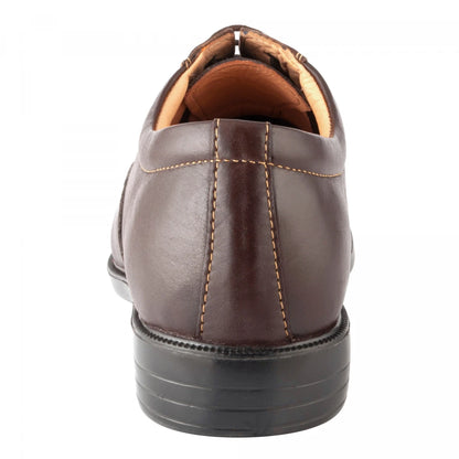 Pure Leather Chocolate Color Oxford Shoes -  Earl Gray , ENGCHC2402