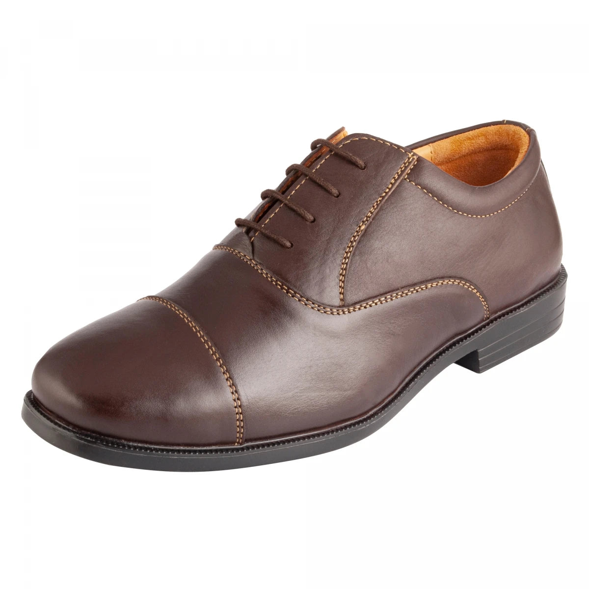 Pure Leather Chocolate Color Oxford Shoes -  Earl Gray , ENGCHC2402