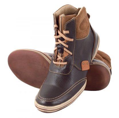 Pure Leather Chocolate Color Boots  -  FAZ6801CHC
