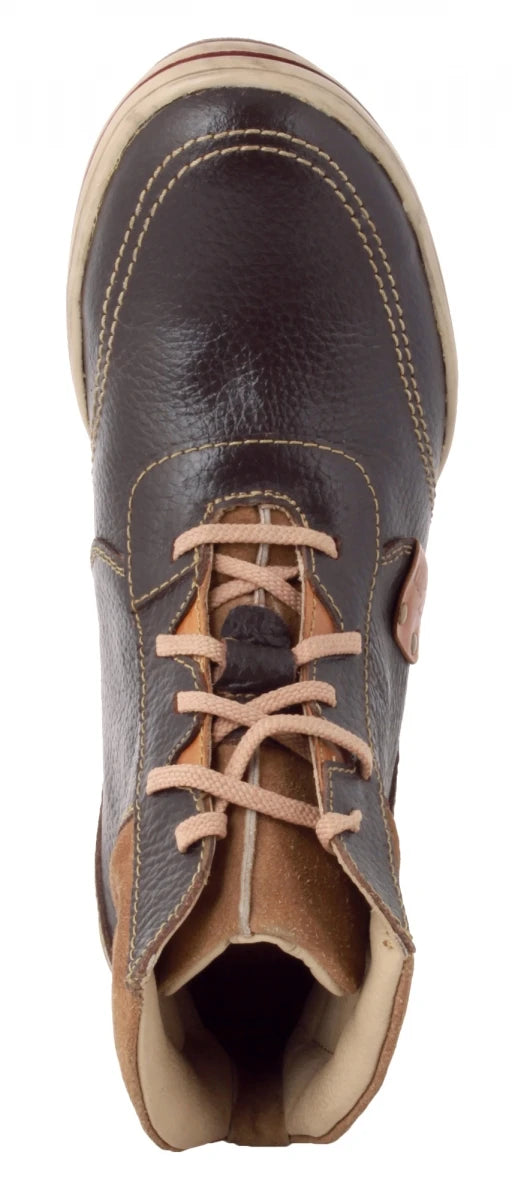 Pure Leather Chocolate Color Boots  -  FAZ6801CHC