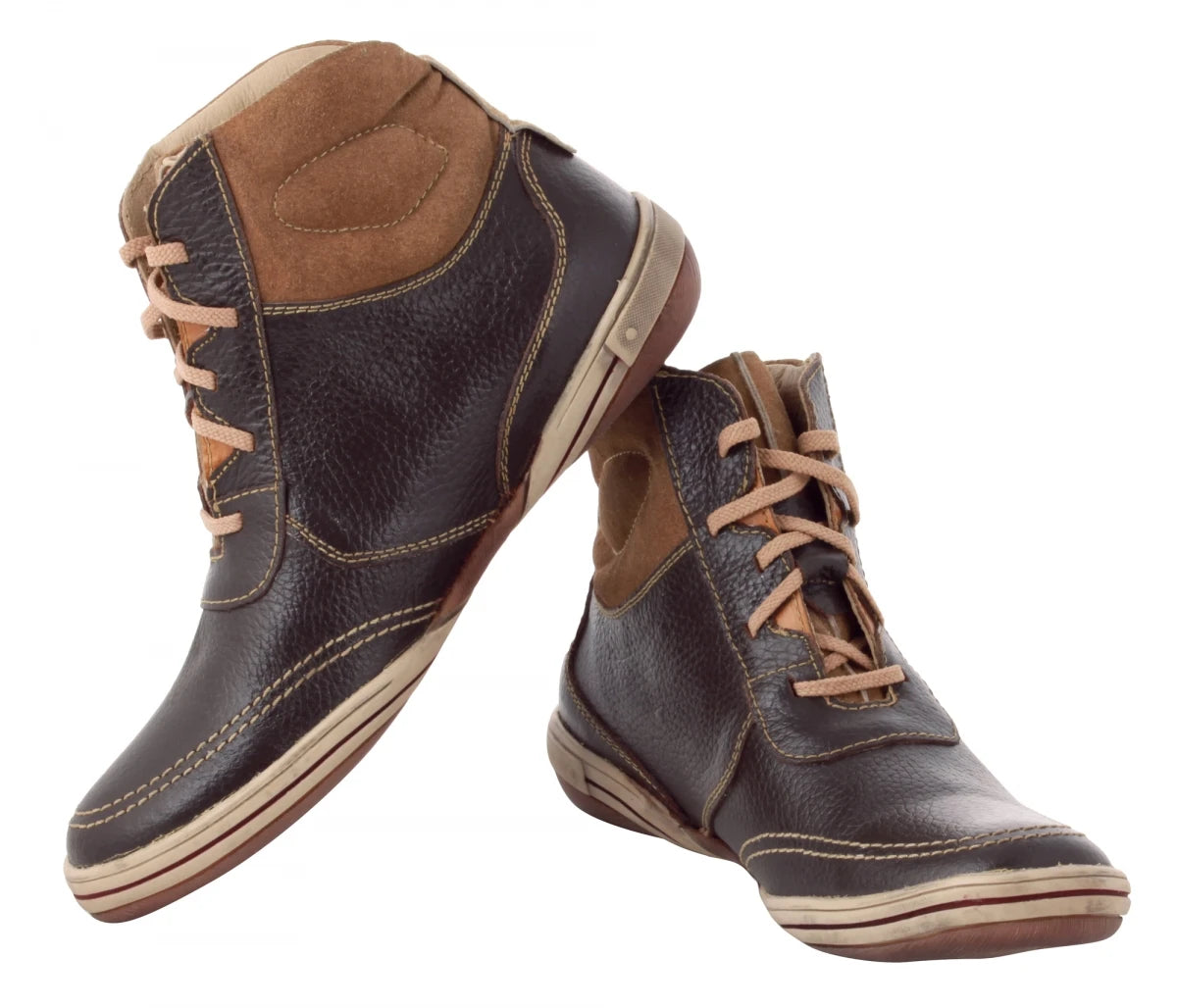 Pure Leather Chocolate Color Boots  -  FAZ6801CHC