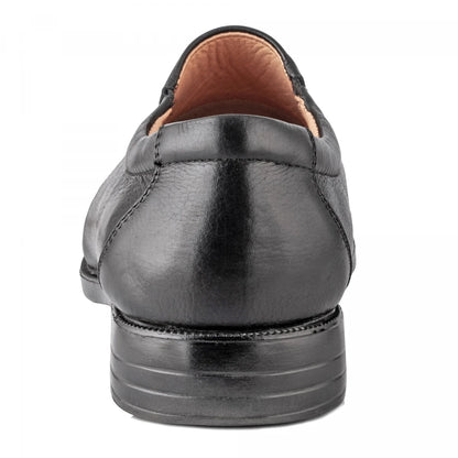 Black Leather Shoes without Laces | Black Leather Slip on - Tzaro TZARO Black Leather Shoes without Laces | Black Leather Slip on - Tzaro TZARO