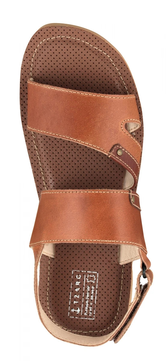 Pure Leather, Super-light, Sandal  - Humming-Bird (Dark-Tan), HB601TNGR
