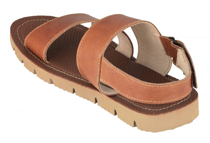 Pure Leather, Super-light, Sandal  - Humming-Bird (Dark-Tan), HB601TNGR