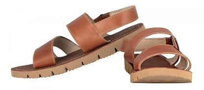 Pure Leather, Super-light, Sandal  - Humming-Bird (Dark-Tan), HB601TNGR