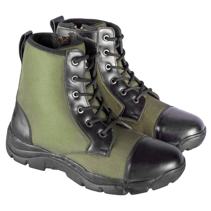 Next Generation Olive Green Jungle Boots with Zipper Opening – HULK, HLKCNVOGZP