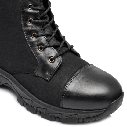 Canvas - Leather Tactical Black Jungle Boots - Hulk (Black Robin), HULKCNV01