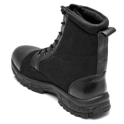 Canvas - Leather Tactical Black Jungle Boots - Hulk (Black Robin), HULKCNV01