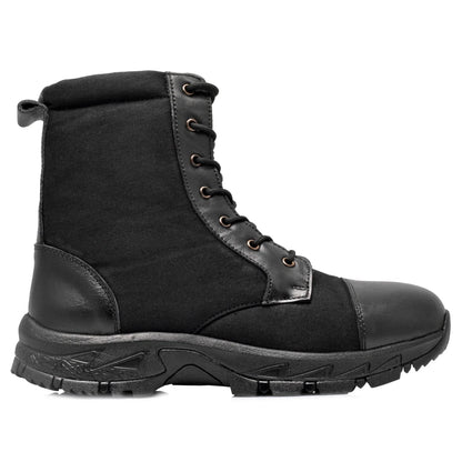 Canvas - Leather Tactical Black Jungle Boots - Hulk (Black Robin), HULKCNV01