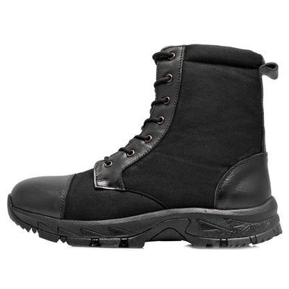 Canvas - Leather Tactical Black Jungle Boots - Hulk (Black Robin), HULKCNV01