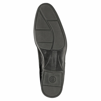 Pure Leather Formal Black Slip-on Shoe with Rubber Sole – Holay362