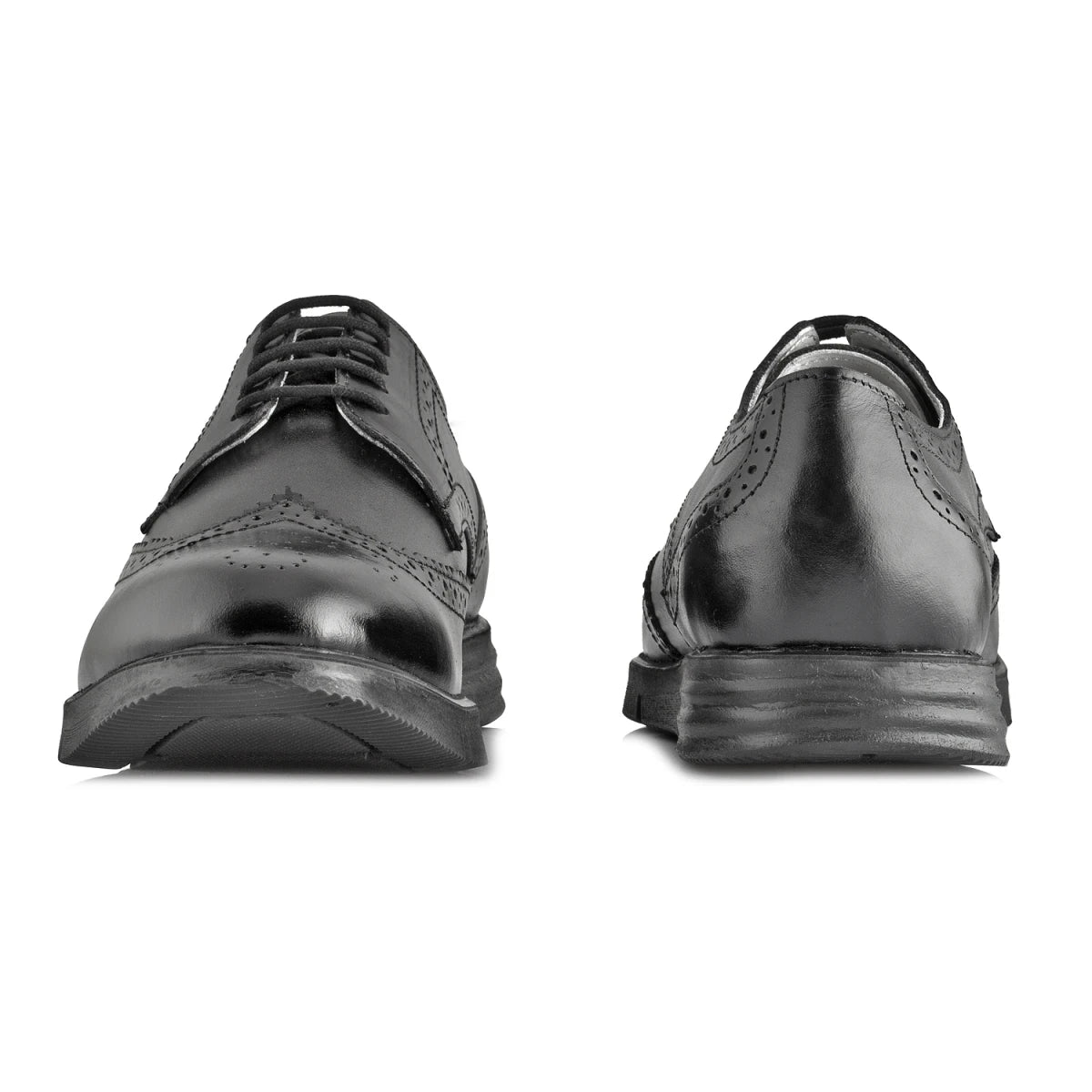 Pure Leather Black Brogue - Gimlet, ICNBLK2202BRG