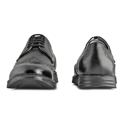 Pure Leather Black Brogue - Gimlet, ICNBLK2202BRG