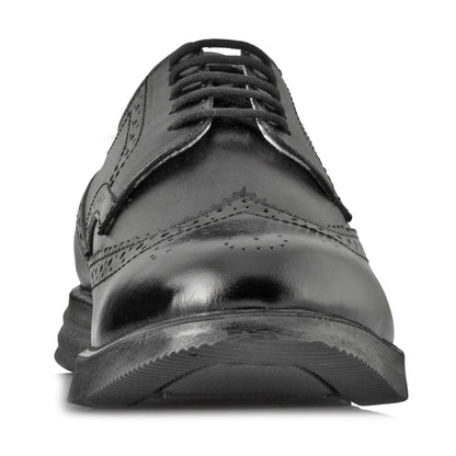 Pure Leather Black Brogue - Gimlet, ICNBLK2202BRG