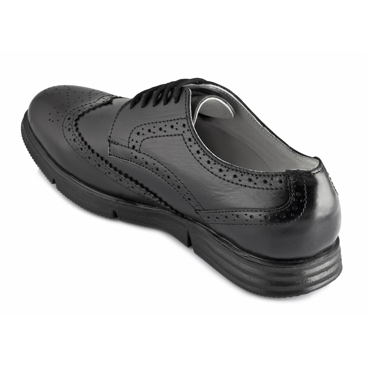 Pure Leather Black Brogue - Gimlet, ICNBLK2202BRG