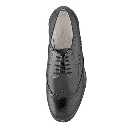 Pure Leather Black Brogue - Gimlet, ICNBLK2202BRG