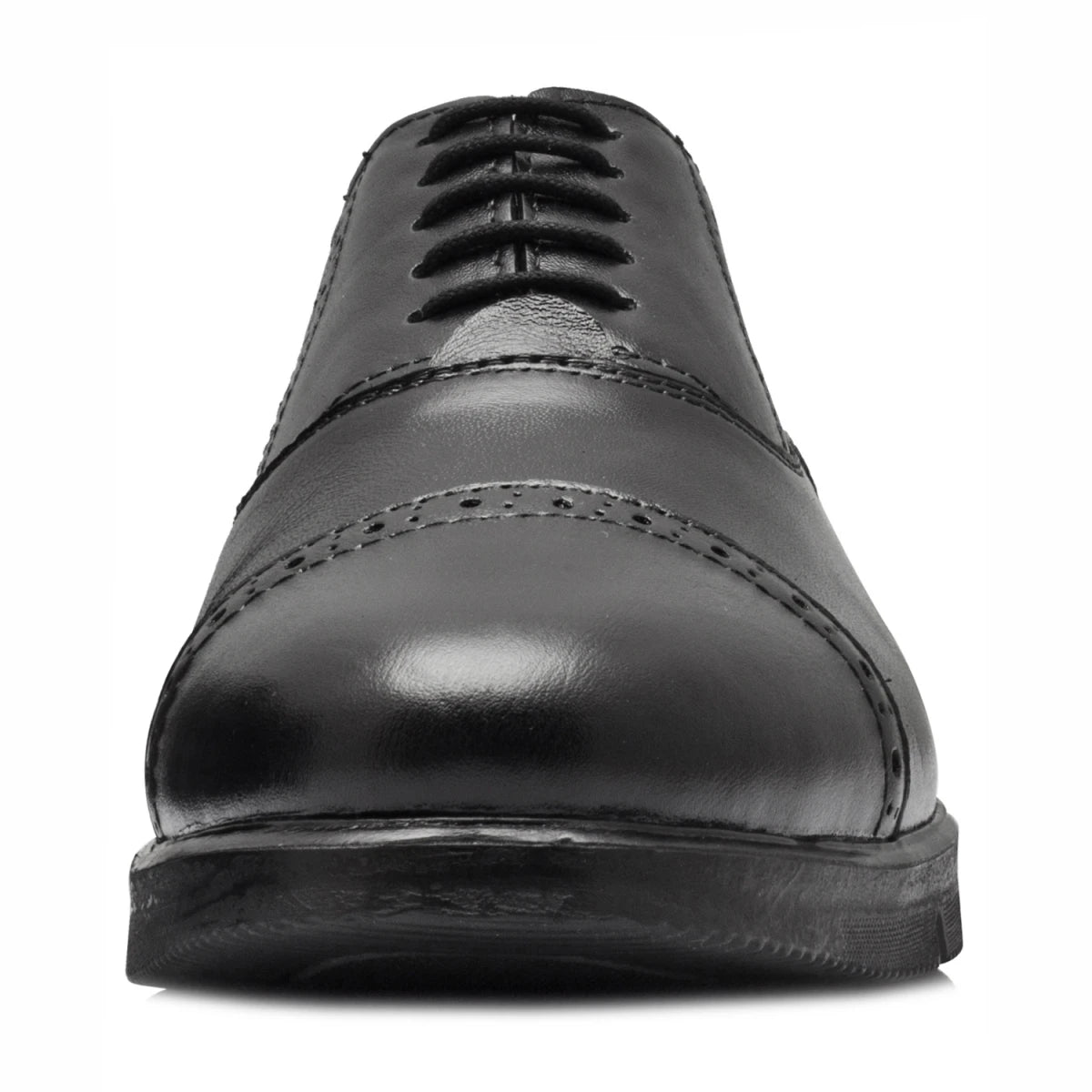 Pure Leather Black Brogue - Oxymilet, ICNBRGAULI2210