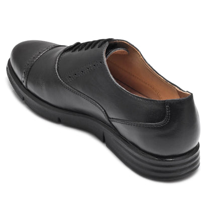 Pure Leather Black Brogue - Oxymilet, ICNBRGAULI2210