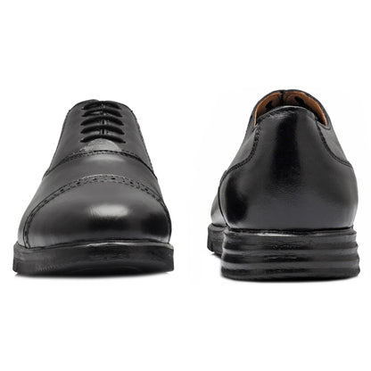 Pure Leather Black Brogue - Oxymilet, ICNBRGAULI2210