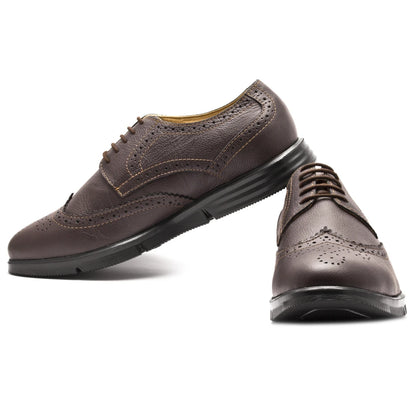Pure Leather Super-Light Chocolate Brogues - Gimlet (Chocolate), ICNCHC2205BRG