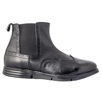 Pure Leather  Super-Light Black Chelsea Boots – Thimpu, ICNCHLS2215BL